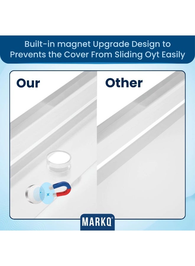 Meetion Acrylic Tissue Holder Box - Clear Rectangular Napkin Holder, Facial Tissue Dispenser, Tissue Box Holder for Home, Kitchen and Office Room, Pack of 2 - Image 3